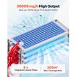 Generator de ozon pentru aer, apa, alimente, 120 W, 36000mg/h, pana la 300 m², temporizator, Afisaj tactil, Telecomanda
