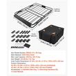 Portbagaj de plafon compatibil bare transversale, Geanta impermeabila, Otel, max 90 kg, dimensiune 1295 x 914 x 102 mm