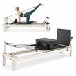 Aparat pilates, cadru Aluminiu, 2.3 m, max 181 kg, Sistem rezistenta 5 x arcuri, Role cu rulmenti dubli, sine inox