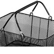 Set 12 cosuri de cumparaturi cu stand, Vivatechnix Metal, capacitate 20 kg, Negru, 41 x 31 x 18 cm 