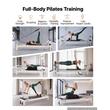 Aparat pilates, cadru Aluminiu, 2.3 m, max 181 kg, Sistem rezistenta 5 x arcuri, Role cu rulmenti dubli, sine inox