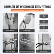 Cada pentru animale de companie All-in-One, Inox, Accesorii complete dus, baterie, Scara 3 trepte, max 150 kg, 1270x1565x700 mm, deschidere usa pe stanga