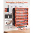 Organizator accesorii cu 18 sertare, Plastic, 38x16x47 cm