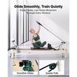 Aparat pilates, cadru Aluminiu, 2.3 m, max 181 kg, Sistem rezistenta 5 x arcuri, Role cu rulmenti dubli, sine inox