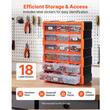 Organizator accesorii cu 18 sertare, Plastic, 38x16x47 cm