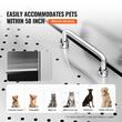 Cada pentru animale de companie All-in-One, Inox, Accesorii complete dus, baterie, Scara 3 trepte, max 150 kg, 1270x1565x700 mm, deschidere usa pe stanga