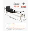 Aparat pilates, cadru Aluminiu, 2.3 m, max 181 kg, Sistem rezistenta 5 x arcuri, Role cu rulmenti dubli, sine inox