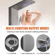 Panou dus cu hidromasaj, Inox Argintiu, 5 functii, 1345 × 200 × 460 mm, jeturi masaj corporal, lumina Led