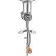 Storcator manual pentru grau verde, legume, Inox, 320x200x120 mm, cu menghina de prindere