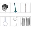 Storcator manual pentru iarba de grau, legume, Inox, cu menghina de prindere si ventuza