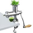 Storcator manual pentru grau verde, legume, Inox, 320x200x120 mm, cu menghina de prindere