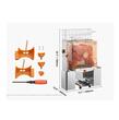 Storcator automat pentru portocale  Vevor Inox, 20 buc/min, diametru 55-80 mm, 120 W