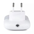 Lampa de veghe cu senzor de lumina, 3000K, 2xUSB, dreptunghiulara, 10 lm