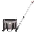 Geanta pentru transport animale mici Vevor 445x285x290 mm, max 11 kg, 4 roti si maner aluminiu