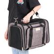Geanta pentru transport animale mici Vevor 445x285x290 mm, max 11 kg, 4 roti si maner aluminiu
