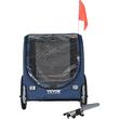 Remorca pentru bicicleta pentru transport animale mici Vevor 1440 x 725 x 845 mm, max 40 kg, 2 roti, Pliabila 