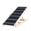 Rampa pentru caini Vevor, lungime 1050 mm, 6 setari de inaltime, lemn pin
