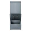 Hranitoare cu 1 usa pentru max 5 porci, 75 l, Otel galvanizat, 495 x 300 x 750 mm, Waterproof