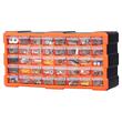 Organizator accesorii cu 40 sertare, Plastic, 49.5x16x25.5 cm