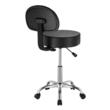 Scaun hidraulic multifunctional cu spatar pentru salon/cabinet/birou, max 204 kg, 5 roti, inaltime reglabila 550-710 mm