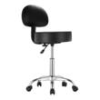 Scaun hidraulic multifunctional cu spatar pentru salon/cabinet/birou, max 204 kg, 5 roti, inaltime reglabila 550-710 mm