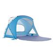 Cort de plaja 6 persoane, protecție UPF 50+, Albastru, 2850 x 1750 x 1840 mm, Geanta transport