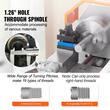 Mini Strung profesional pentru prelucrare metal, 800 W, viteza variabila 150-2500 rpm, mandrina cu 3 falci
