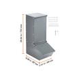 Hranitoare cu 1 usa pentru max 5 porci, 75 l, Otel galvanizat, 495 x 300 x 750 mm, Waterproof