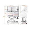 Cada pentru animale de companie All-in-One, Inox, Accesorii complete dus, baterie, max 150 kg, 1270x1900x700 mm, Ridicare/Coborare electric