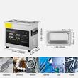 Aparat de curatat cu ultrasunete, Capacitate 3 l, 200W, frecventa ultra-inalta 40 kHz, Inox, 0-80℃