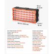 Organizator accesorii cu 40 sertare, Plastic, 49.5x16x25.5 cm