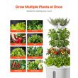 Ghiveci turn hidroponic, 30 capsule, 6 x niveluri, Rezervor 20 l, pompa, kit germinare