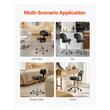 Scaun hidraulic multifunctional cu spatar pentru salon/cabinet/birou, max 204 kg, 5 roti, inaltime reglabila 550-710 mm