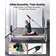 Aparat pilates Performer cu turn, cadru aluminiu, 2.4 m, max 181 kg, Sistem rezistenta 5 x arcuri, Role cu rulmenti dubli, sine inox