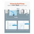 Aspirator pentru piscina, furtun 12 m, pentru pompe de min 1100 W