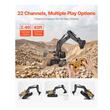 Excavator cu telecomanda, Scara 1:14, Baterie Li-Ion, ABS, 625 x 190 x 225 mm, 3 motoare independente