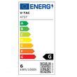 Panou led patrat, incorporabil 6W, 6400k alb rece, sticla, 94x94 mm, 420 lm