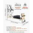 Aparat pilates Performer cu turn, cadru aluminiu, 2.4 m, max 181 kg, Sistem rezistenta 5 x arcuri, Role cu rulmenti dubli, sine inox