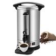 Cafetiera profesionala Vevor 10 l, 60 cesti, Inox, 1500 W