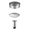 Cafetiera profesionala Vevor 17 l, 110 cesti, 1500 W, otel inoxidabil