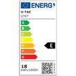 Bec led, forma A80, E27, putere 18W, 3000K Alb cald