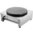 Masina profesionala pentru clatite, omleta, Vevor Crepe, putere 3000 W, diametru 400 mm, carcasa Inox, plita fonta