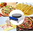 Masina profesionala pentru clatite, omleta, Vevor Crepe, putere 3000 W, diametru 400 mm, carcasa Inox, plita fonta