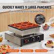 Plita pentru clatite olandeze, Profesional, Inox, putere 850 W, diametru 9x76 mm, control al temperaturii 50-300°C, dimensiune 320x300x180mm