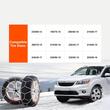 Set 2 Lanturi auto pentru anvelope R14/R15/R16/R17, Otel aliat cu mangan