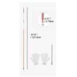 Set 50 tarusi marcaj pentru sosea Vevor Reflectorizant, Inaltime 121.5 cm, fibra de sticla