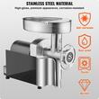 Masina profesionala de tocat carne, Inox, 350 W, Motor inductie, 3 kg/min, accesorii carnati