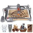 Masina de gravat cu laser, 10 W, Zona de gravare 400 x 400 mm, USB, Viteza maxima 10000 mm/min, Windows 7 / 8 / 10 / 11, iOS, Android, pompa de aer inclusa