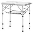 Masa camping, pliabila, portabila, Aluminiu, Geanta transport, 600x400x260 mm, Alb