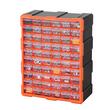 Organizator accesorii cu 60 sertare, Plastic, 38x16x47 cm